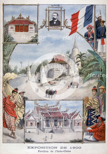 The Indochina pavilion at the Universal Exhibition of 1900, Paris, 1900. Artist: Unknown