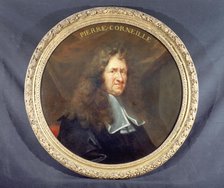 Portrait of Pierre Corneille (1606-1684), dramatic poet, c1680. Creator: Francois Sicre.