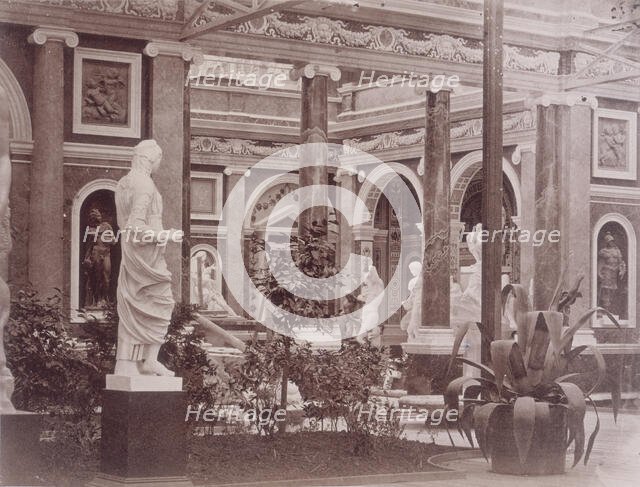 'Exterior of the Italian Court', Crystal Palace, Sydenham, 1852-1854. Creator: Philip Henry Delamotte.