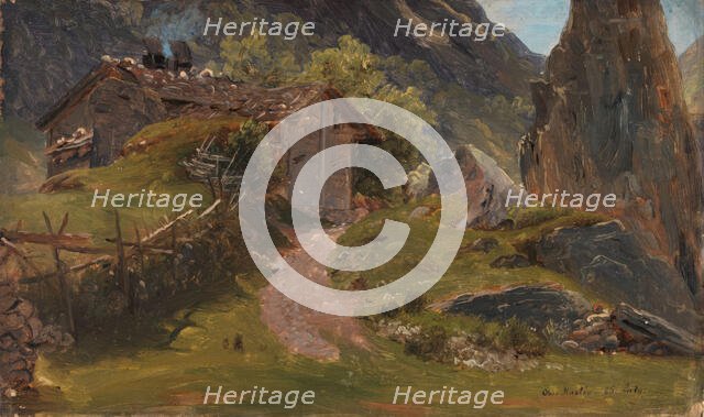 From Oberhasli in Switzerland, 1835. Creator: Thomas Fearnley.