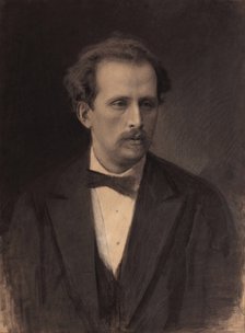 Portrait of the pianist and composer Nikolay Rubinstein (1835-1881), 1870s.