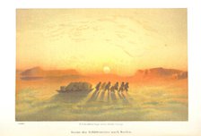 Scene of the sleigh journey to the north, 1873.  Creator: Unknown.