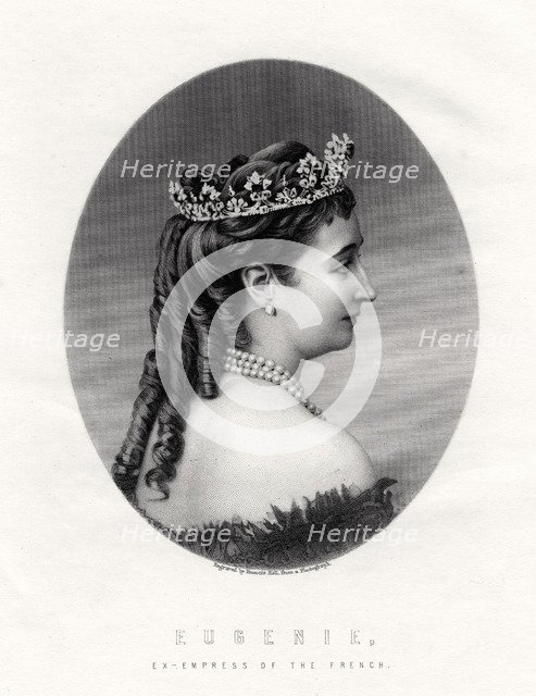 Empress Eugenie, (1826-1920), Empress Consort of France (1853-1870), 19th century. Artist: Francis Holl
