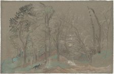 The First Snowfall, c. 1877-1887. Creator: Arthur Davies.