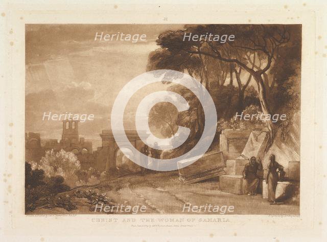 Christ and the Woman of Samaria (Liber Studiorum, part XIV, plate 71), January 1, 1819. Creator: JMW Turner.