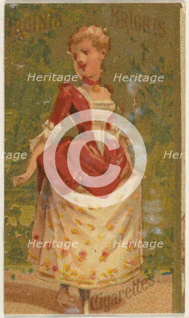 From the Girls and Children series (N64) promoting Virginia Brights Cigarettes for Allen &..., 1886. Creator: Allen & Ginter.
