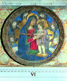 Madonna with Child and Angels', 1492 - 1495, fresco by Pinturicchio.