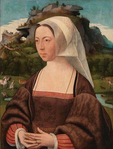 Portrait of an Unknown Woman, c.1525. Creator: Jan Mostaert.