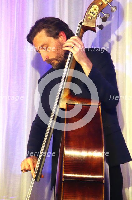 Ferg Ireland, Georgia Cecile Quartet, Watermill Jazz Club, Dorking, Surrey, 7 October 2025. Creator: Brian O'Connor.