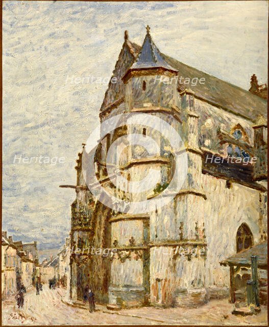Church at Moret after the Rain, 1894. Creator: Alfred Sisley.
