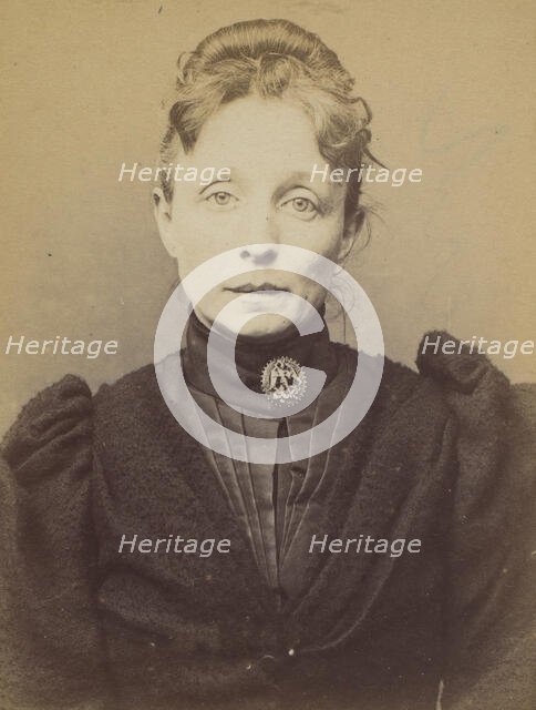 Loth. Clotilde, Caroline (femme Bossant). 43 ans, née à Valenciennes. Sans profession. Ana..., 1894. Creator: Alphonse Bertillon.