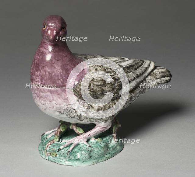 Covered Tureen in the Form of a Pigeon, c. 1760. Creator: Sceaux Factory (French, active 1748-66).