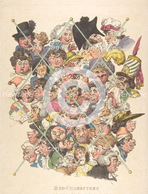 Odd Characters, February 16, 1801., February 16, 1801. Creator: Thomas Rowlandson.