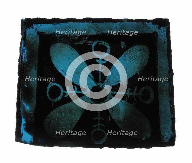 Glass Fragment, European, 14th century. Creator: Unknown.