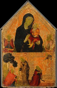 Madonna and Child with Saints Michael and John the Baptist; The Noli Me Tangere... Creator: Italian (Pisan) Painter (second quarter 14th century).