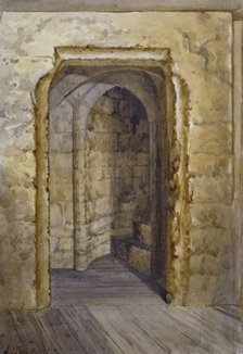 Interior of the Bloody Tower in the Tower of London, 1884.                                           Artist: John Crowther