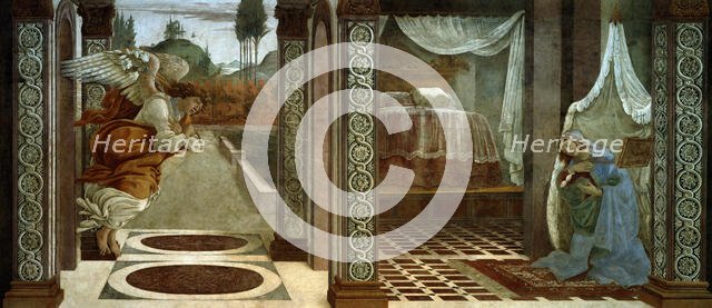 The Annunciation, 1481. Creator: Botticelli, Sandro (1445-1510).