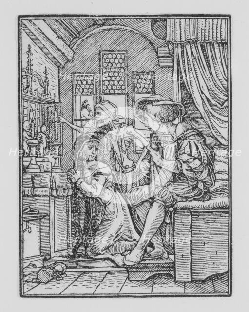 The Nun, from The Dance of Death, ca. 1526, published 1538. Creator: Hans Lützelburger.