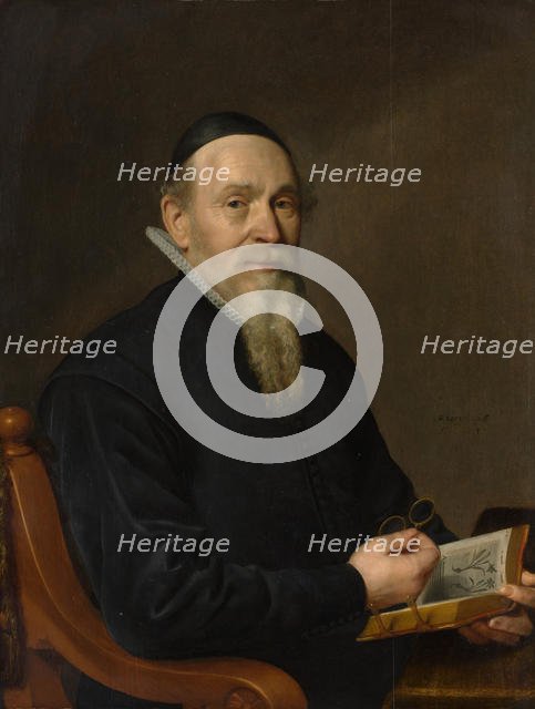 Portrait of a Man, Possibly a Botanist, 1641. Creator: David Bailly.