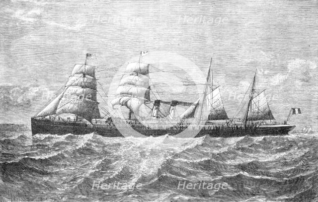 The Red Star Line steam-ship Westernland, 1883. Creator: Unknown.