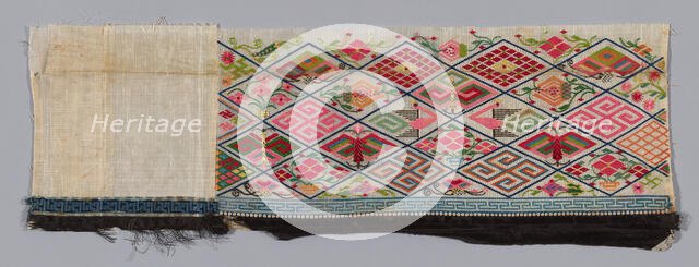 Band (from Woman's Trousers), China, 1875/1900. Creator: Unknown.