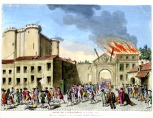 Storming of the Bastille, French Revolution, Paris, 1789. Artist: Unknown