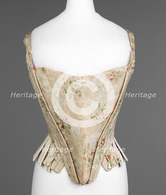 Corset, American, third quarter 18th century. Creator: Unknown.