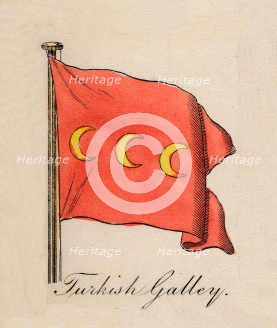 'Turkish Galley', 1838. Artist: Unknown.