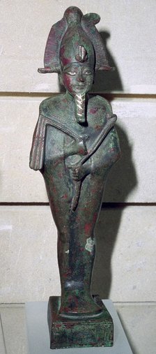 Bronze statuette of Osiris. Artist: Unknown