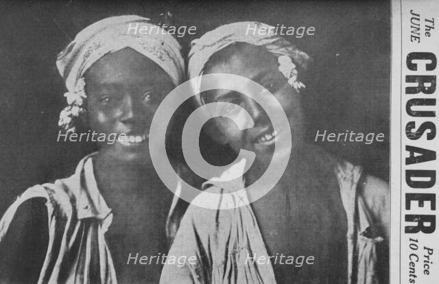 The Crusader, June; West African girls; Cover page, 1918-1922. Creator: Unknown.