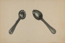 Spoon Mold, c. 1938. Creator: Paul Poffinbarger.