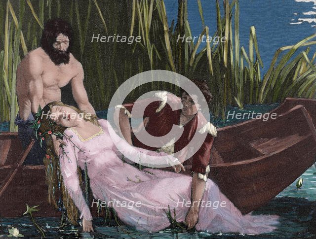 Death of Ophelia, 19th century. Creator: Unknown.