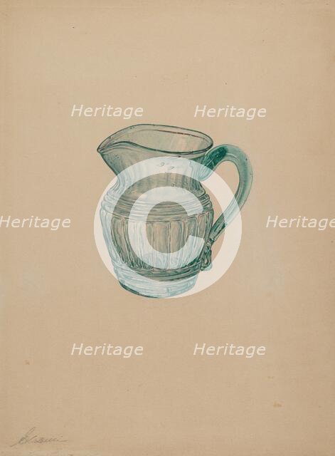 Creamer, c. 1937. Creator: Giacinto Capelli.