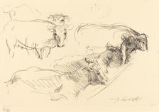 Kühe (Cows), 1910. Creator: Lovis Corinth.