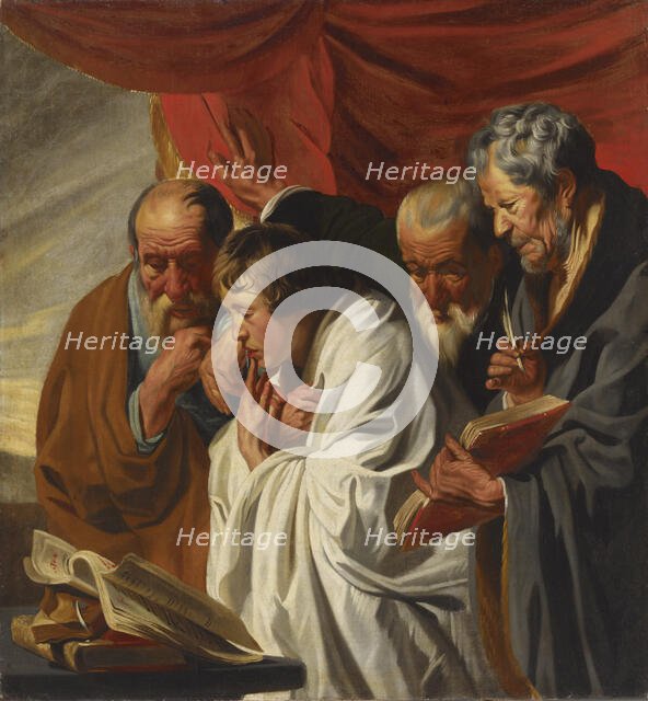The Four evangelists, 1625-1630. Creator: Jacob Jordaens.
