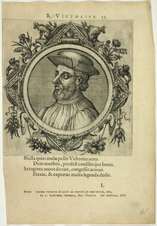 Portrait of B. Victorius, published 1574. Creators: Unknown, Johannes Sambucus.