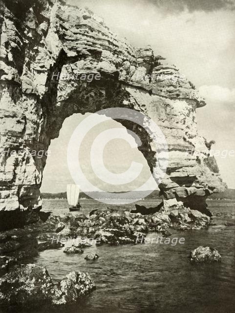 'A Sea-Worn Arch at Matsushima', 1910. Creator: Herbert Ponting.