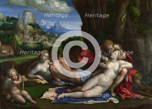 An Allegory of Love, c. 1527-1530. Artist: Garofalo, Benvenuto Tisi da (1481-1559)