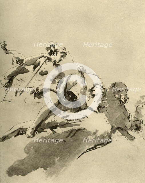 'Diana (?)', mid 18th century, (1928). Artist: Giovanni Battista Tiepolo.