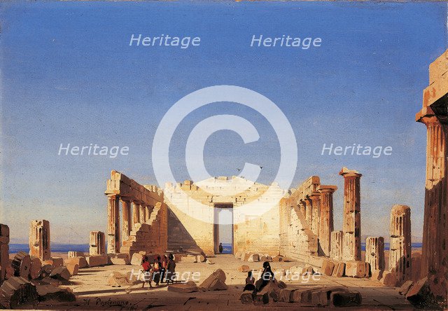 Inside the Parthenon, 1843.