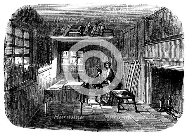 John Knox's Study in Edinburgh, 1858. Creator: Unknown.