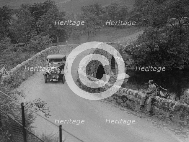Riley competing in the RSAC Scottish Rally, 1930s. Artist: Bill Brunell.