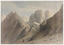 Ascent of the Lower Range of Sinai, 1839. Creator: David Roberts (British, 1796-1864).