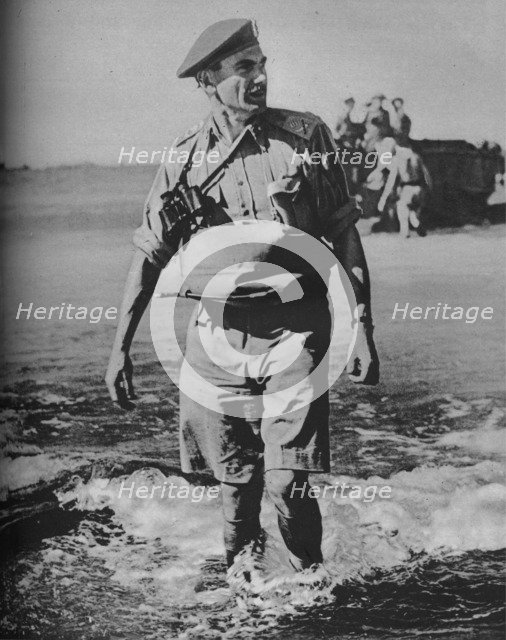 'Invasion General Wades Ashore', 1943-44. Artist: Unknown.