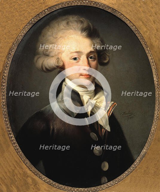 Portrait of Pierre-François-Jean du Cluzel, marquis de Montpipeau (1734-1783), 1786. Creator: Danloux, Henri-Pierre (1753-1809).