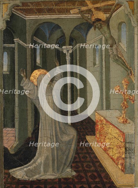 Saint Catherine of Siena Receiving the Stigmata, ca. 1447-65. Creator: Giovanni di Paolo.