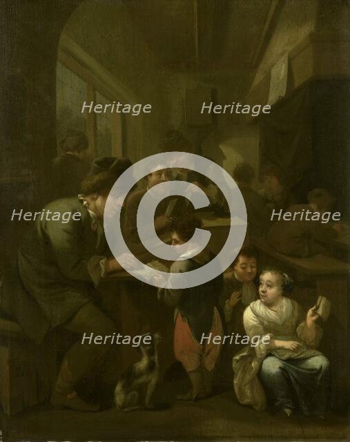 The schoolmaster, 1670-1709. Creator: Bernardus van Schijndel.