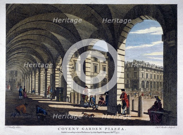 Covent Garden, Westminster, London, 1777. Artist: Edward Rooker