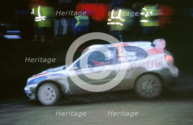 1999 Toyota Corolla wrc,Carlos Sainz.Network Q Rally. Artist: Unknown.
