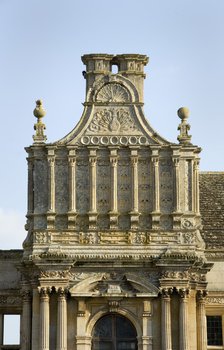 Detail of the porch of Kirby Hall, near Corby, Northamptonshire, 2007. Artist: Historic England Staff Photographer.